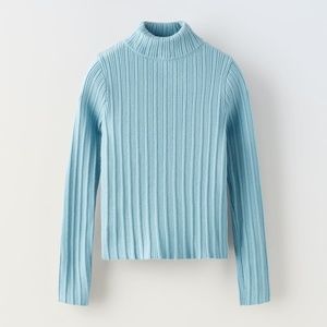 RIBBED TURTLENECK SWEATER
